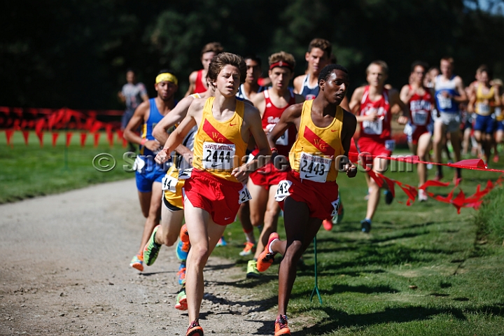 2014StanfordD2Boys-002.JPG - D2 boys race at the Stanford Invitational, September 27, Stanford Golf Course, Stanford, California.